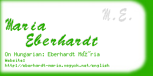 maria eberhardt business card